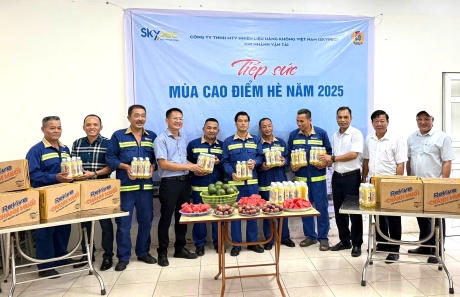 SKYPEC - CHI NHÁNH VẬN TẢI THỰC HIỆN CHƯƠNG TRÌNH TIẾP SỨC MÙA CAO ĐIỂM HÈ 2025 – VĂN HÓA CHĂM LO ĐỒNG HÀNH CÙNG NGƯỜI LAO ĐỘNG 